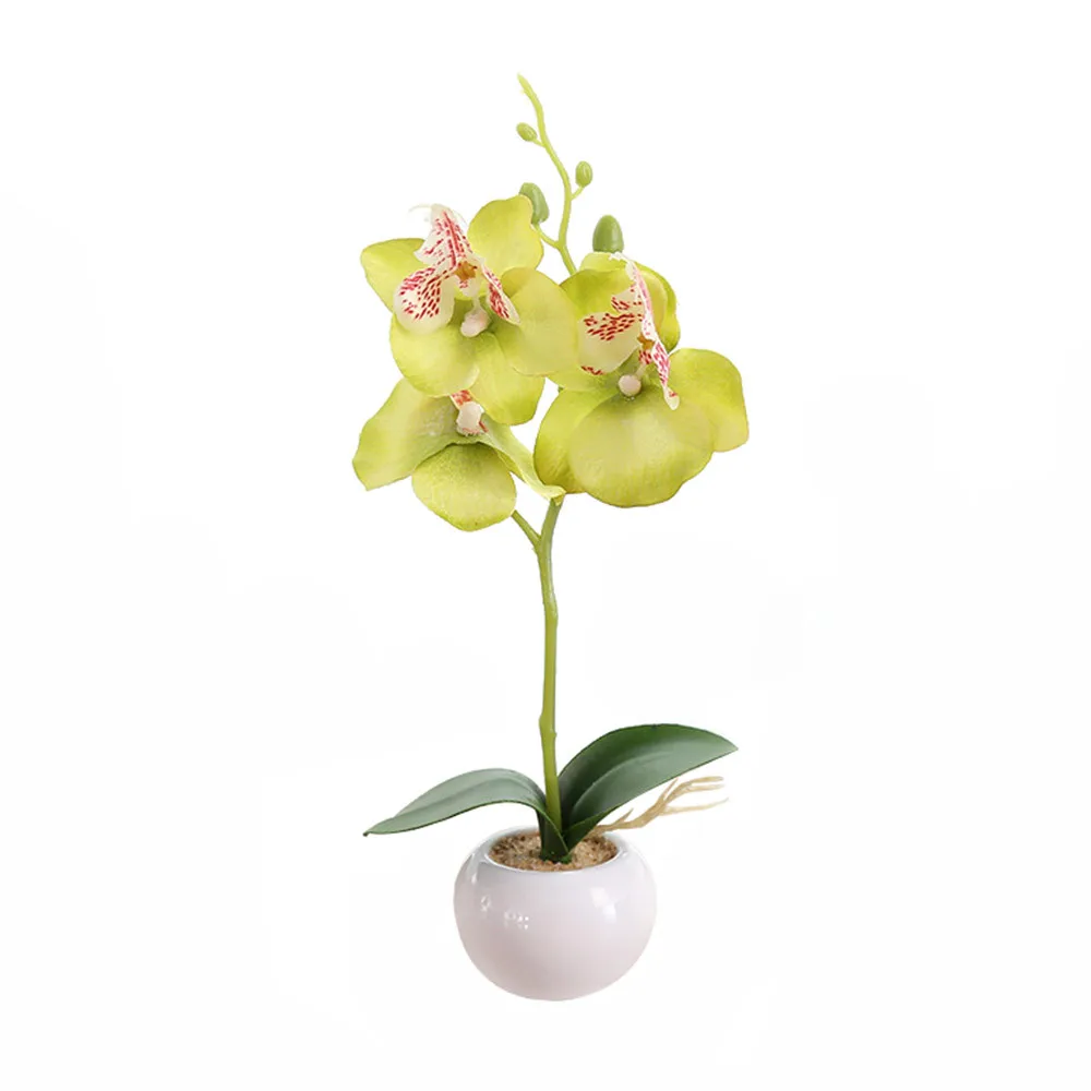 Искусственное растение бонсай Крытая бабочка Орхидея бонсай растения элегантность спокойствие цветок лепестки украшения C30213