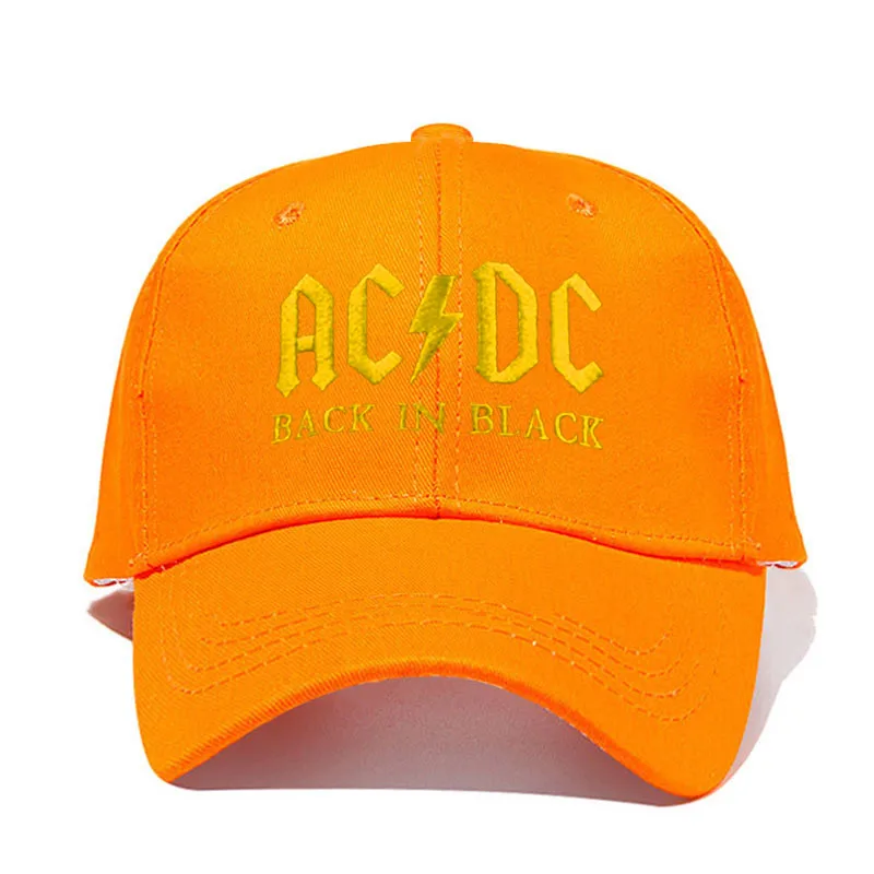 Бейсбольная кепка AC/DC в стиле рок, хип-хоп, Мужская бейсболка с вышитыми буквами, Повседневная Кепка для диджея, рок, папы, Прямая поставка