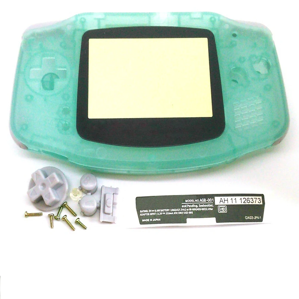 

5 комплектов, светящиеся в темноте Пластиковые чехлы для Gameboy Advance, защитный экран для GBA, светящийся чехол
