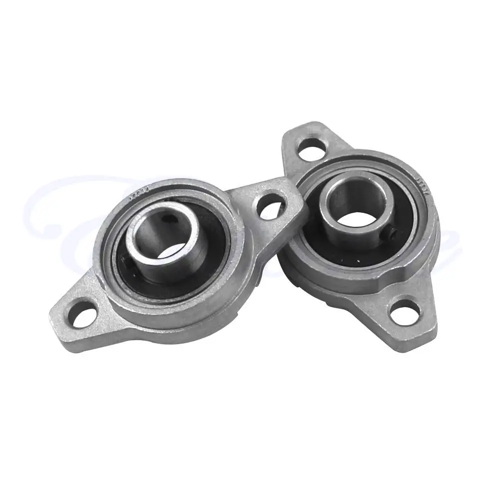 

2X 10mm Aluminium Alloy Mounted Shaft Support Flange Pillow Block Bearing KFL000