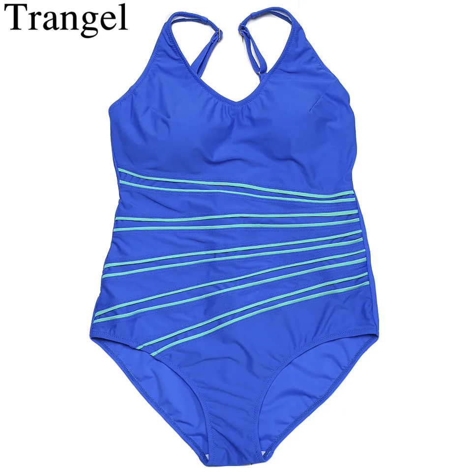 Trangel push up One Piece Swimwear women 2019 Plus Size swimsuit