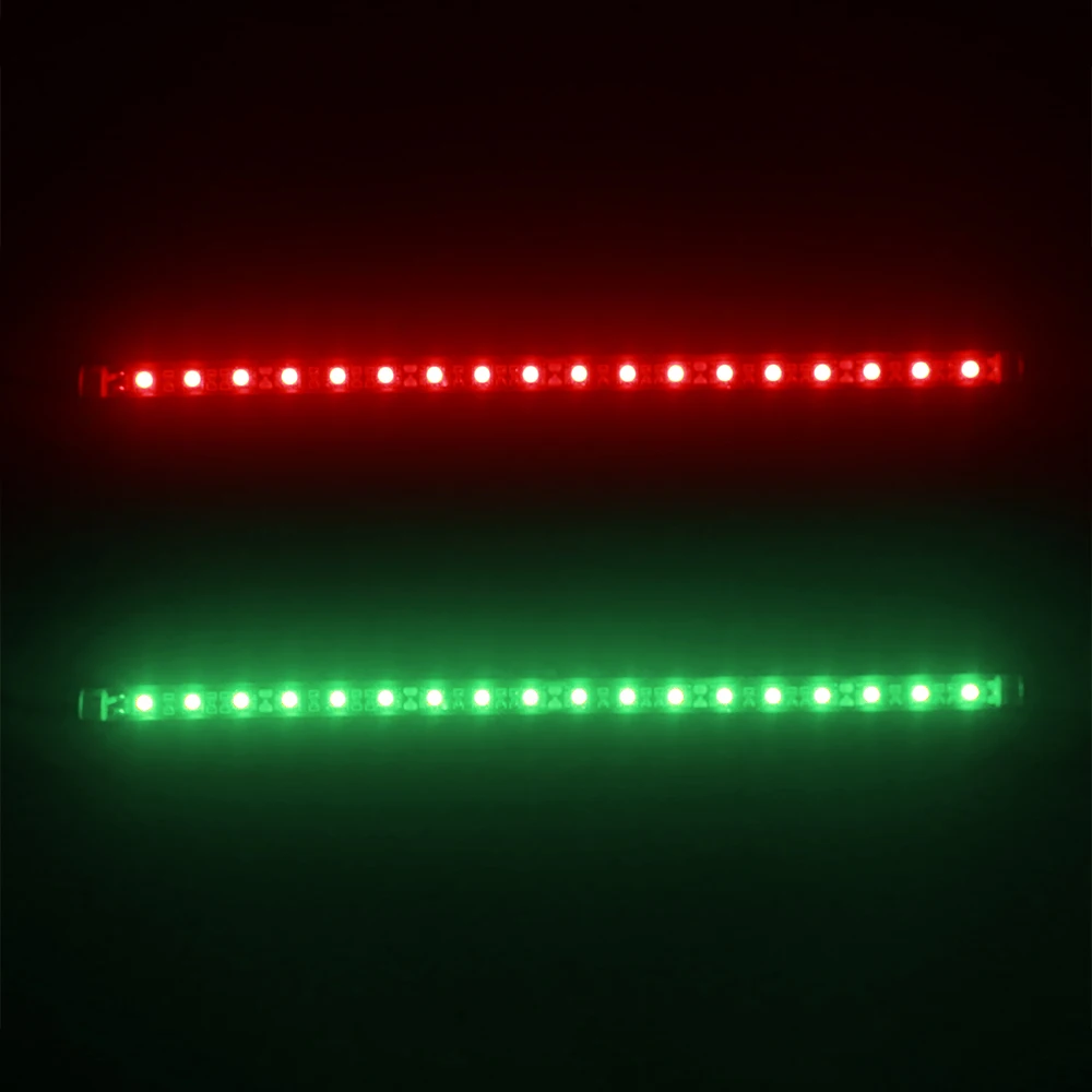 1 пара EC 12V светодиодный бант навигационные светильник красный зеленый парусных световой сигнал светильник для Морская Лодка Яхта Предупреждение светильник