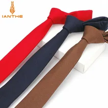 Модный мужской галстук на шею, льняной обтягивающий галстук для мужчин, галстуки с принтом для свадебной вечеринки, повседневные мужские галстуки в стиле ретро, женские галстуки с рисунками из мультфильмов