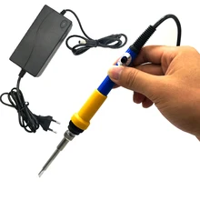 QUICKO Регулируемая температура Электрический Сварочный припой паяльник ручка тепловой карандаш ремонтный инструмент+ адаптер питания 5,5*2,1/2,5