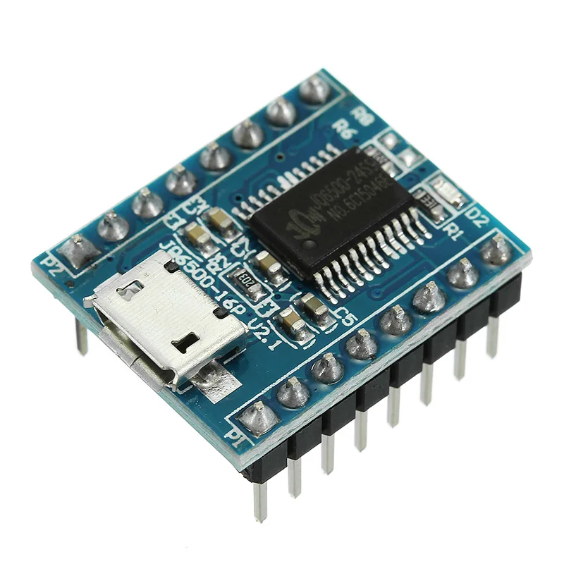 LEORY JQ6500 MP3 плеер голосовой Звуковой Модуль UART 16P 16 Мбит ЦАП TF карта U диск формат USB