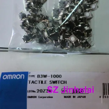 

100pcs OMRON B3W-1000 Authentic original TACTILE SWITCH 1.57N,Key button 6*6*4.3mm сенсорный выключатель кнопка