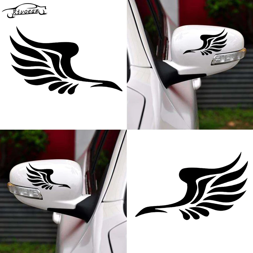 

Guardian Angel Wings Lovely Reflective Car Stickers Fashion Car Rearview Mirror On The Fly Section