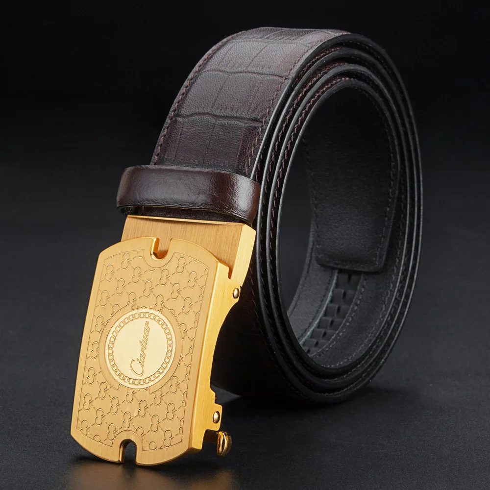 Ciartuar Leather Belt Men Casual High Quality Leather Belts Automatic