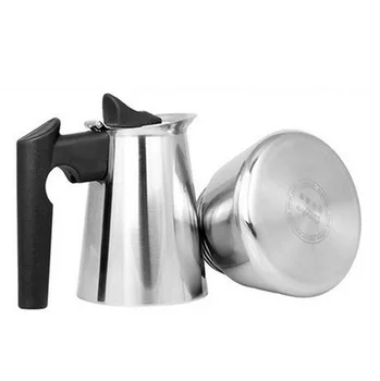 

moka pot thicken 304 stainless steel Moka pot household hand coffee pot Italian induction cooker gas available