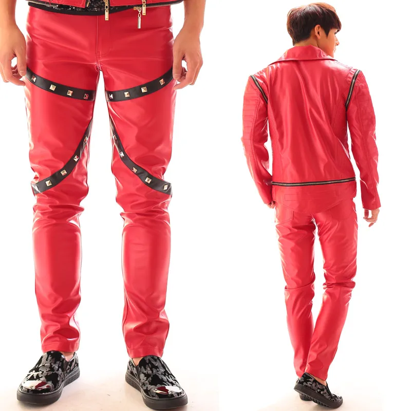 Popular Mens Stage Wear Leather Pants Buy Cheap Mens Stage Wear Leather Pants Lots From China