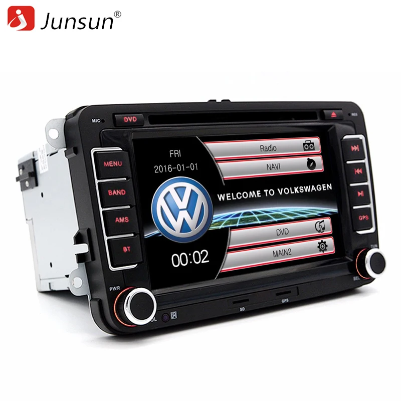 Junsun 7 &quotДвойной Дин GPS DVD Радио-Плеер Для VW/Volkswagen/Passat/GOLF/Skoda/Seat Gps Аудио Сенсорный