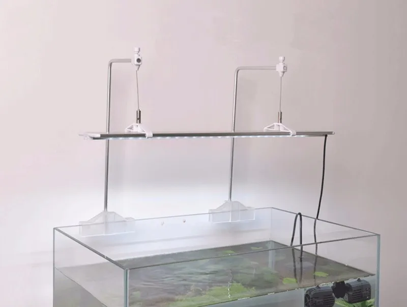 2 шт алюминиевый сплав аквариумные лампы держатели-вешалки 40*20 см регулируемые с зажимами для аквариума