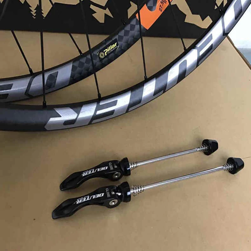 Perfect 12K Matte Mountainbike 26 / 27.5 ER Carbon Wheels Ultra-light CNC MTB Wheelset QR&Thru Axle Wheel 6 Colors Bicycle Accessories 12