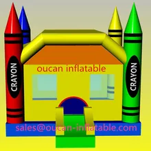 Оксфордская ткань надувная crayon bouncer, коммерческий bounce house s, надувной замок bounce house