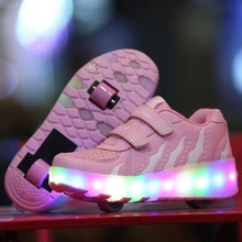 Nouveau Enfants Lumineux Chaussures Filles Garçons LED Lumière Chaussures Pour Enfants Sneakers