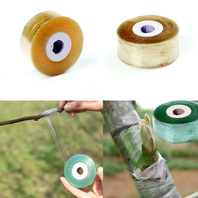 1Roll Nursery Grafting Tape Stretchable Self-adhesive Garden Flower Vegetable Grafting Tapes Supplies Plants Tools