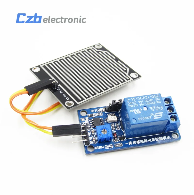 1pcs 12v Raindrops Controller Module Rain sensor module Foliar moisture NEW 3