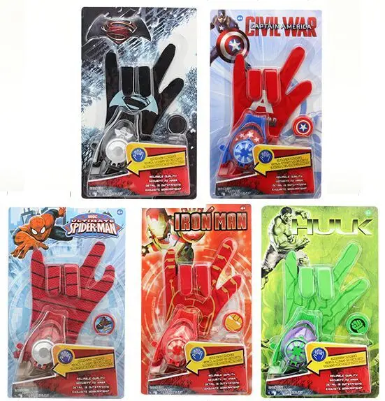 spider man silly string glove