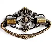 30pcs Zinc alloy metal handle Hardware antique Handshandle plum carton drawer archaize wooden box case door furniture decoration