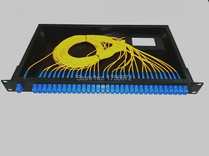 Rack Mount Optical Splitter 1*32 SC/PC Rack 1U 19