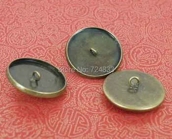 

Blank Cabochon Base Round Curved Bezel with 2 Loops Pendant Vial Bottle Caps Connector Settings DIY Findings Antique Bronze tone
