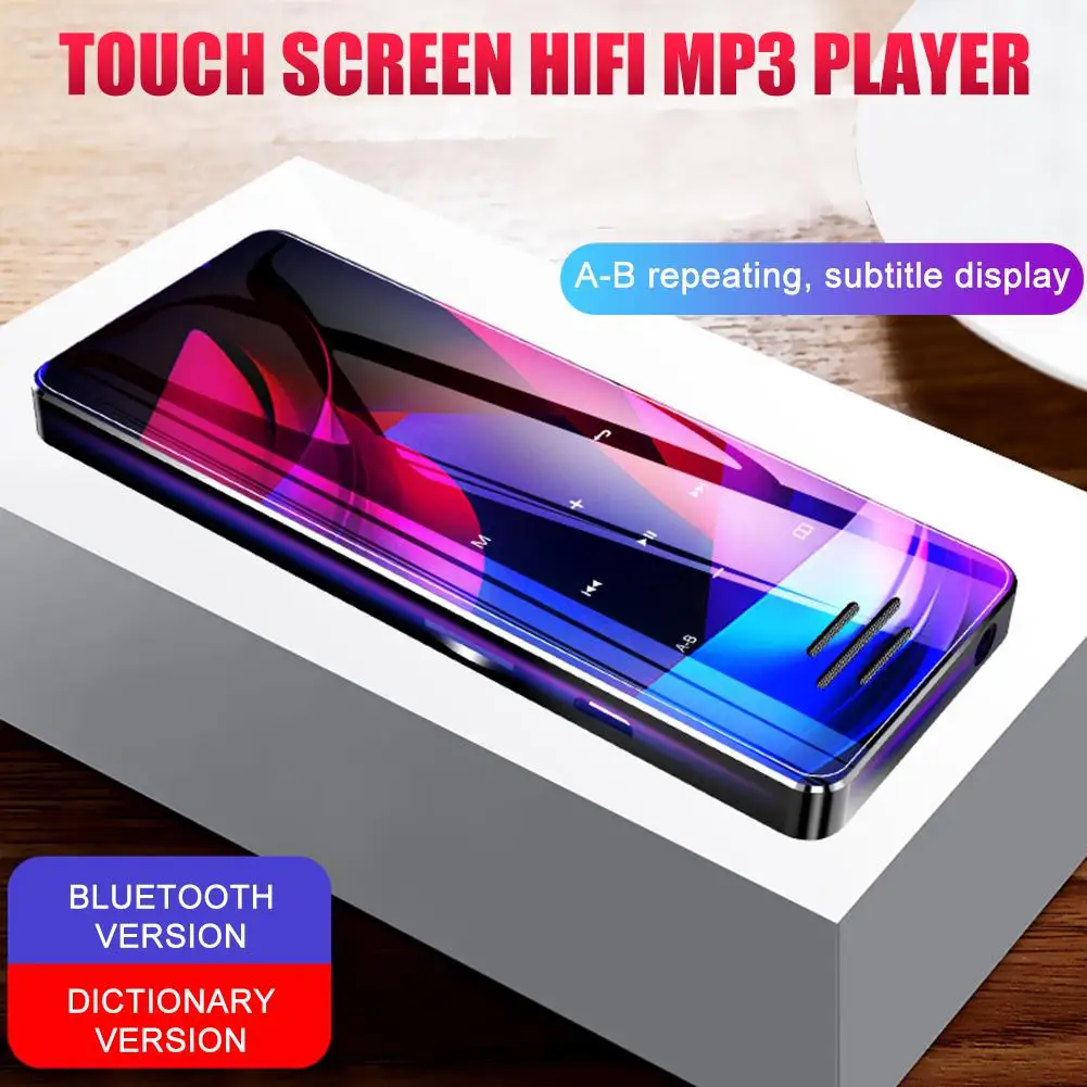 

Newsmy A65 MP3 Player External Playback Bluetooth Dictionary Touch Screen Music Player Portable Support TF Card E-book FM Radio