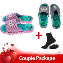 KONGDY пара посылка Для мужчин's и Для женщин магнит с массажным эффектом; домашние тапочки для Здоровье Уход на ногами облегчение боли акупунктурный массаж; домашняя обувь