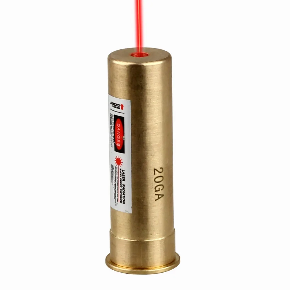 New CAL 20 Gauge Cartridge Red Laser Bore Sight 20GA Boresighter For