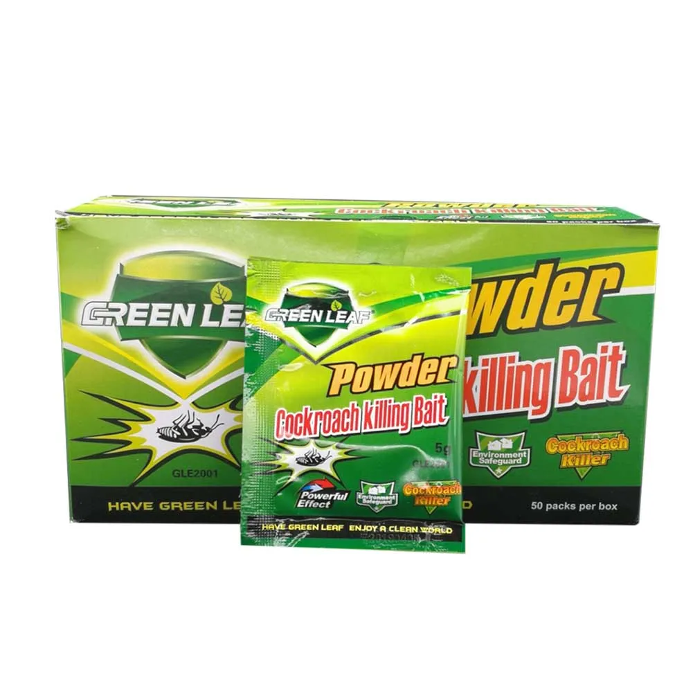 10 Packs Green Leaf Powder Cockroach Killer Bait Repeller ...