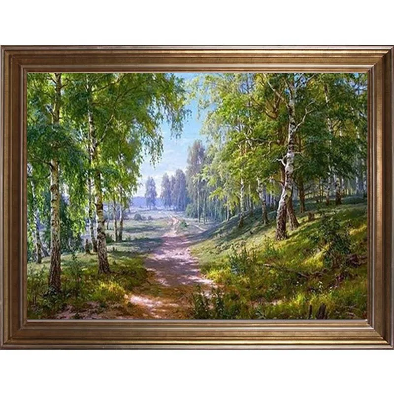 Полноразмерные картины Forest Lane 5D алмазная живопись сделай сам настенная наклейка