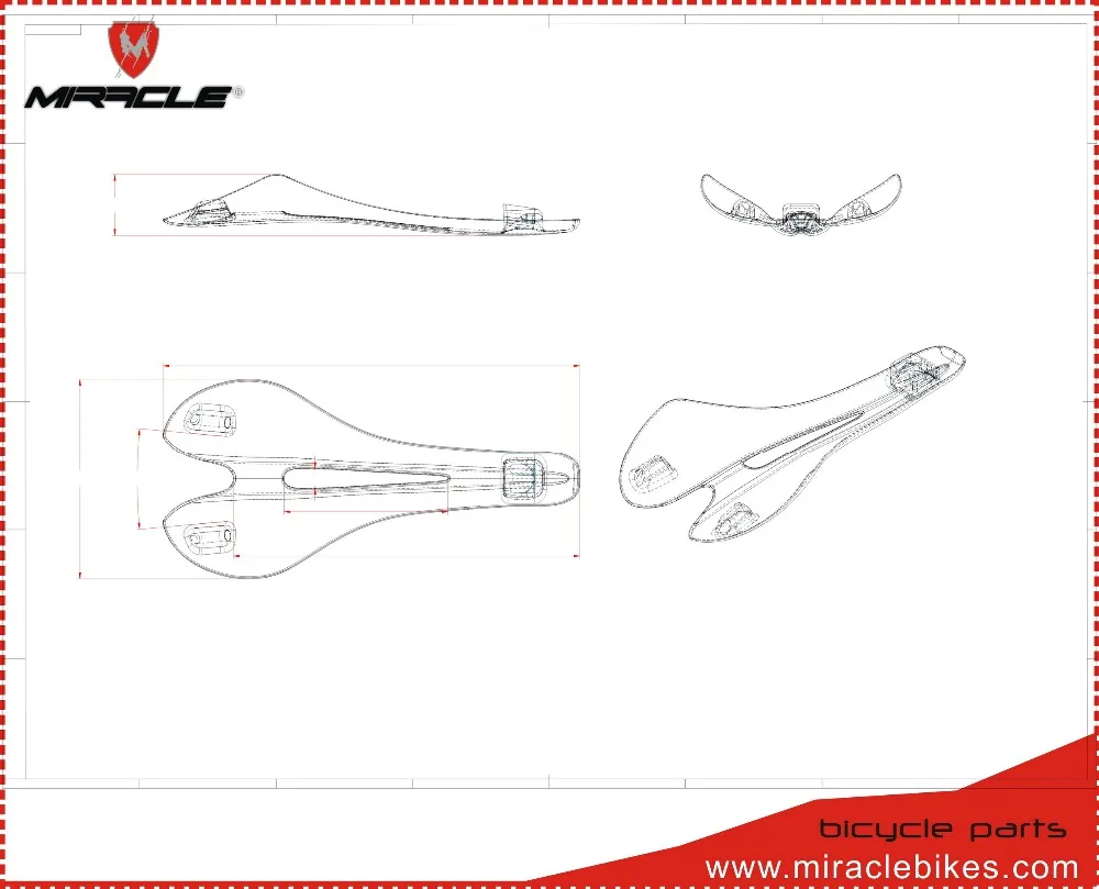 MIRACLE 2016 full carbon saddle,road bicycle carbon saddle,road bikes carbon saddle,light weight carbon saddle 3k 110g