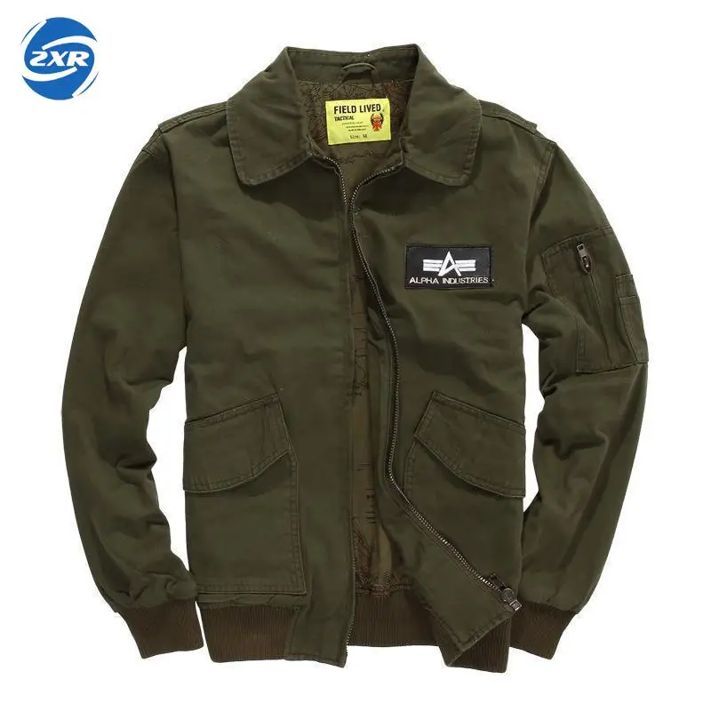 

Outdoor Army Military Fans Men's Special Forces Canvas Tactical Jacket Tactical Flying Jacket Autumn And Winter Hiking Jacket