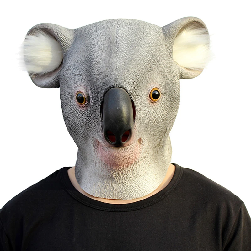 Латексные маски Koala унисекс костюм для косплея по мотивам фильма аниме Ленивец