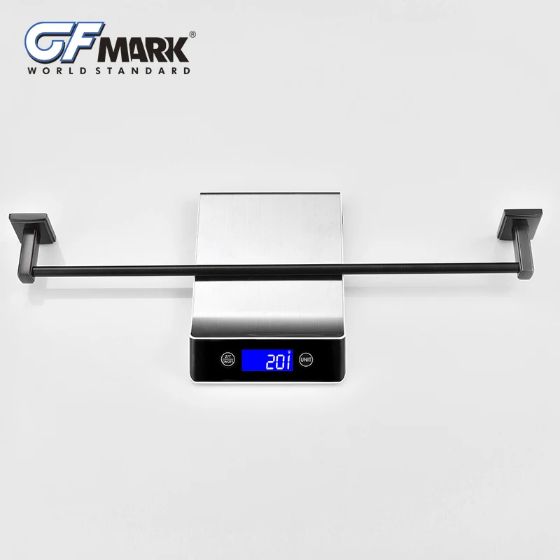 GFmark Черный Античный вешалка для полотенец Toallero ORB поверхности висит стержень