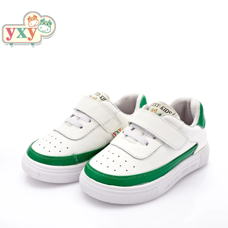 

YXY 2019 durable squeaky pig leather soft baby kids boys girls toddlers flower anti-slip children casual Sneakers TPR shoes