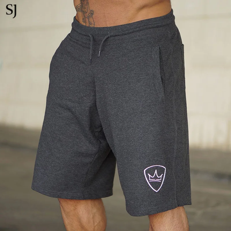 SJ мужские шорты, брюки, хлопковые спортивные брюки, шорты для фитнеса, шорты для бега, повседневные спортивные шорты для мужчин, 5 цветов