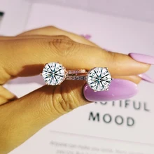 

Original arrival real 925 Sterling Silver Ring Finger fashion promise solitaire Ring for Women Jewelry Engagement LR4584S