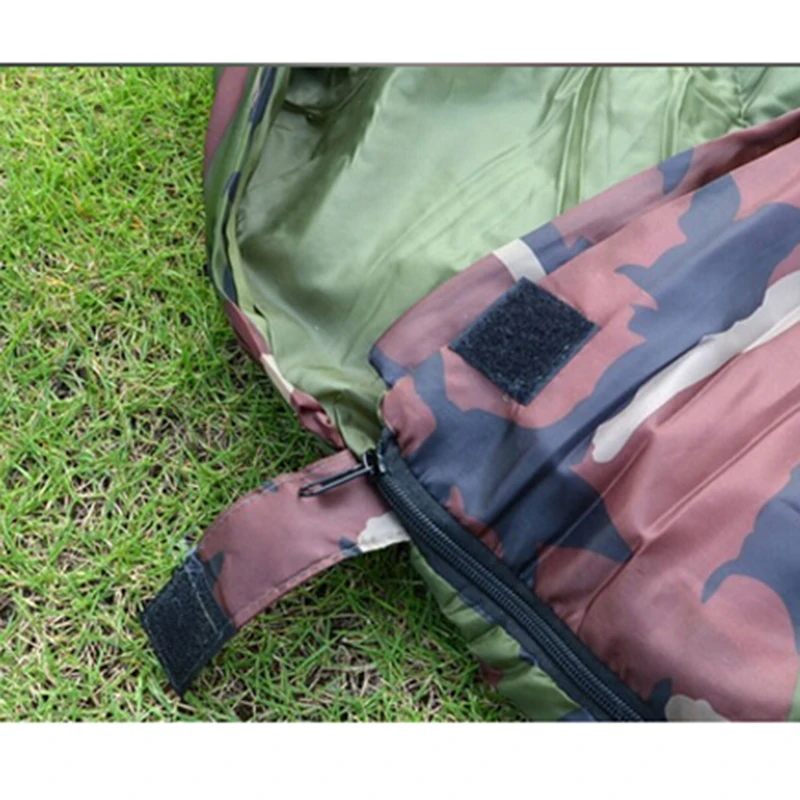 Уличные сверхлегкие хлопковые спальные мешки 15~ 5 градусов конверт стиль армейский Военный камуфляж спальный мешок Кемпинг Туризм ленивый мешок