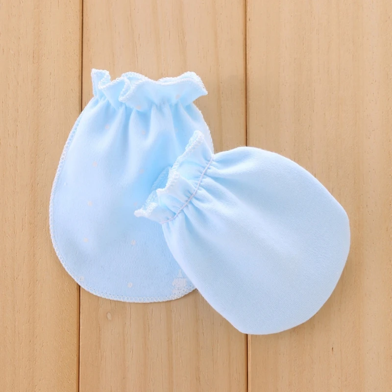 Baby Gloves Anti Scratch Face Hand Guards Protector Soft Newborn Mittens Sleeve