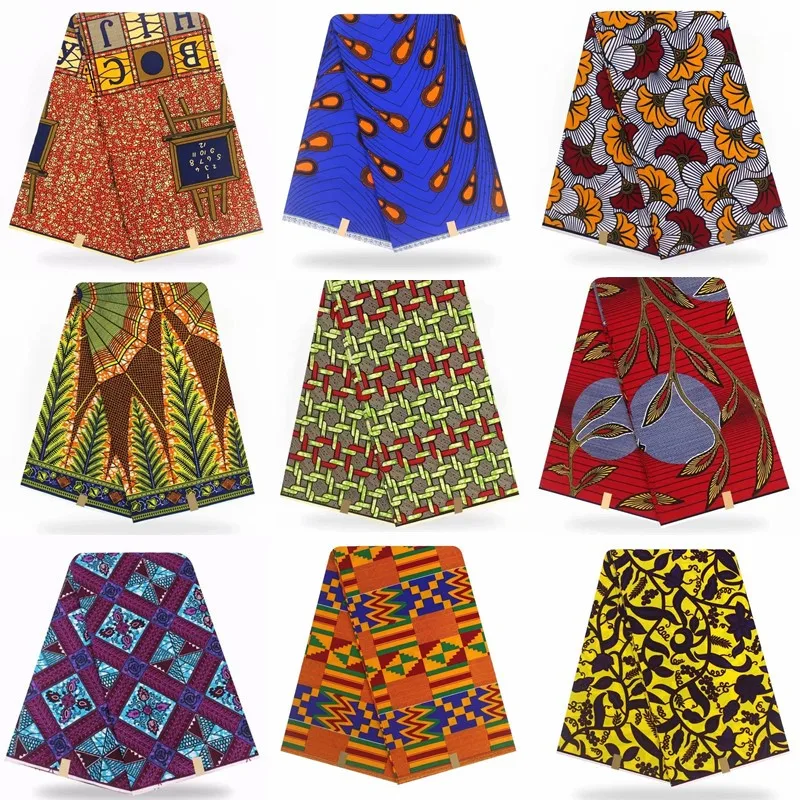 

2019 hollandais wax African hollandais real dutch wax veritable wax 100% cotton for patchwork sewing XM050301