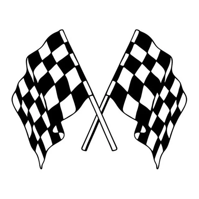 27 9 22 3cm Sobre O Golfe Bandeira Xadrez Adesivos De Carro Styling De Moda Decalques Do Carro De Vinil Preto Prata C7 1277 Decals For Toy Cars Decals Diydecal Aliexpress