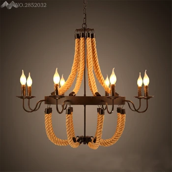 

America rope vintage industrial Hang lamps pendant lights led lights for home nordic pendant light fixtures loft style hanging