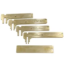 120/80/100mm Mini Brass Vernier Caliper Portable Pocket-size Vintage Measuring Ruler