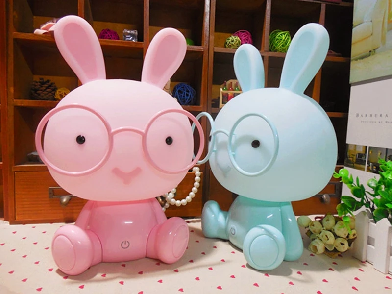 Cute LED Rabbit Night Lamp for Children Baby Kids Room USB Night Light      Christmas Birthday Gift Bedside Decoration Light (14)