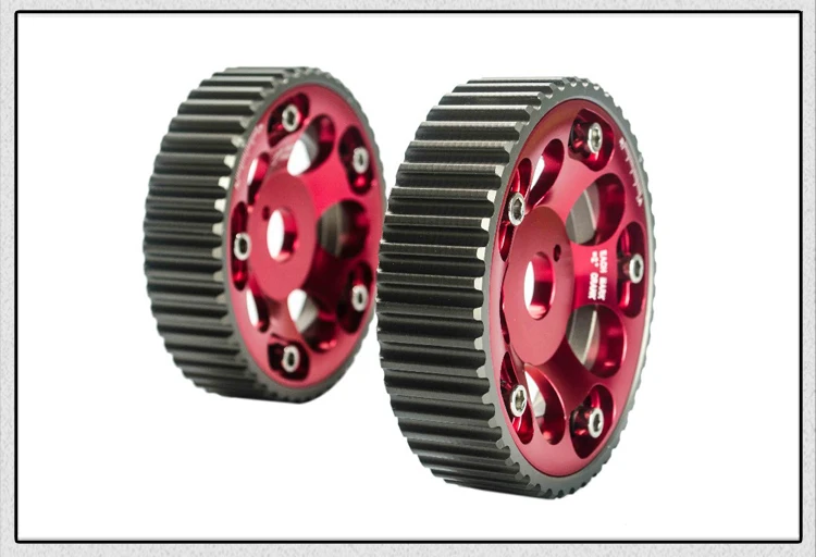 Hypertune-(1 пара) регулируемый алюминиевый шкив Cam gear для Toyota 1JZ 2JZ DOHC двигатель красный HT6531R