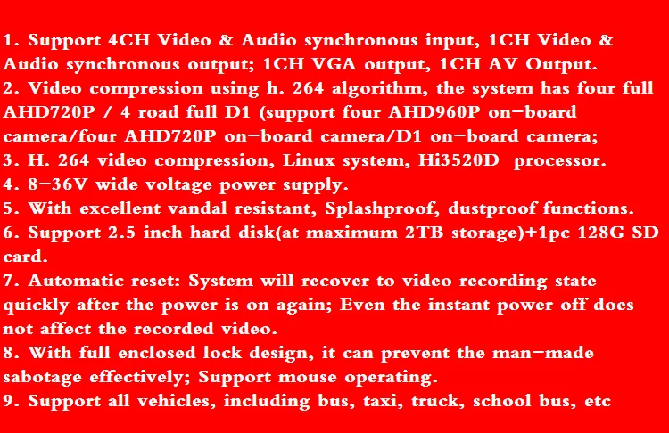 Завод 4ch жесткий диск Мобильный dvr hi3520d автомобильный мониторинг Мобильный hdd ahd mdvr