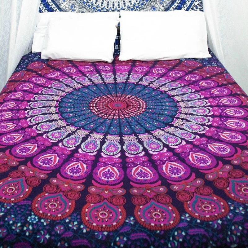 Indian Mandala Home Decor Bohemian Elephant Bedspread Blanket - Image 6