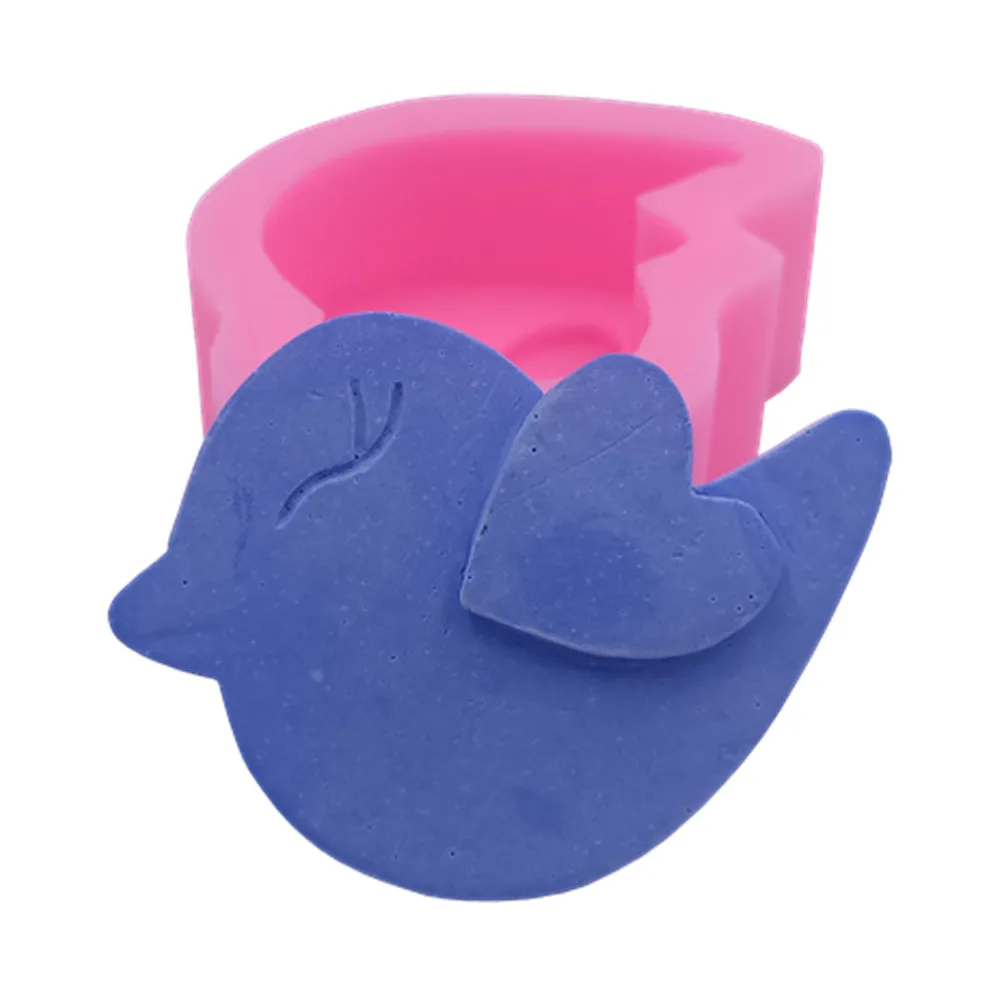 

Bird Design Silicone Soap Molds Wax Craft Mould Food Grade Silicone Mold for Cake Chocolate Sugar Fondant Mold Making