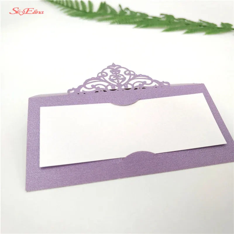 50pcslot new muti colors table decoration card namePearlscent Paper Card card for party and wedding favor with5z SH873 (43)