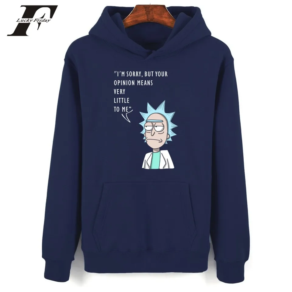 LUCKYFRIDAY Frick And Morty Hoodie Sweatshirt New High Quality Harajuku Mens Hoodies And Sweatshirts Oversized Black Camouflage